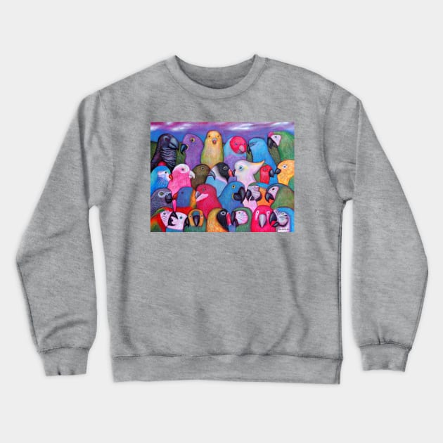 Guacamayas, Loros y Pericos Crewneck Sweatshirt by Majenye